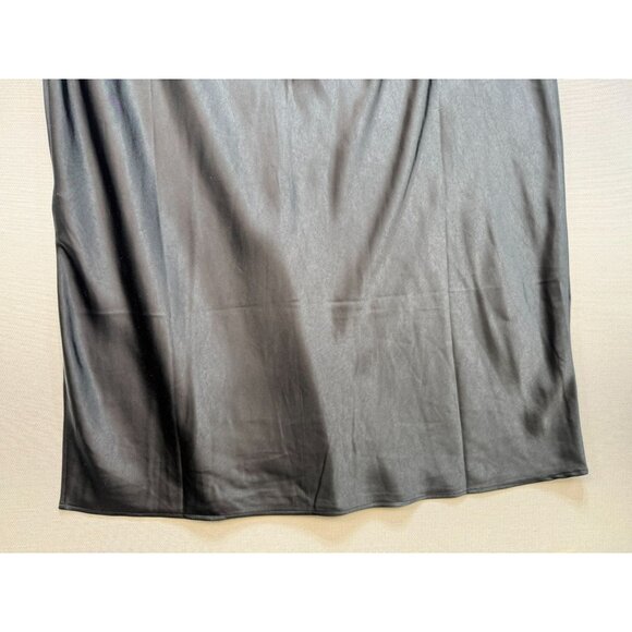 Old Navy Womens Slip Skirt Plus Size 3X Black Flowy Side Slit Lightweight - Picture 10 of 11